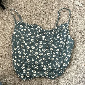 Cropped Floral Tank
